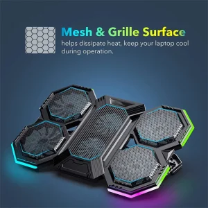 Gaming Laptop Cooler Six Fan