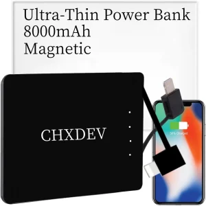 Power Bank For iPhone 8000mAh Ultra Thin Charger